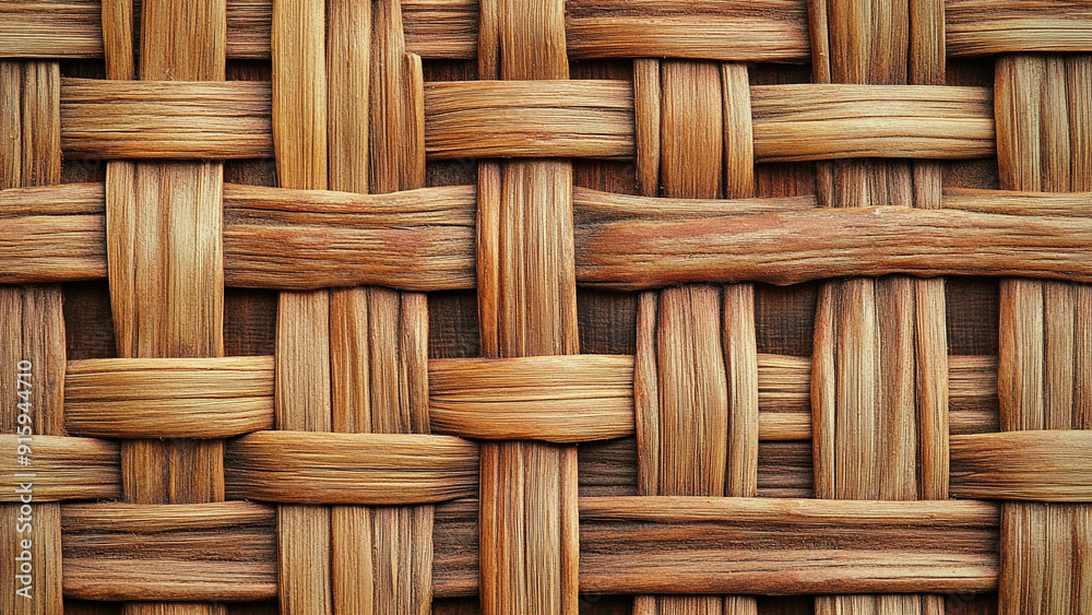 Detailed Rattan Texture Close-Up Detailed Rattan Texture Close-Up