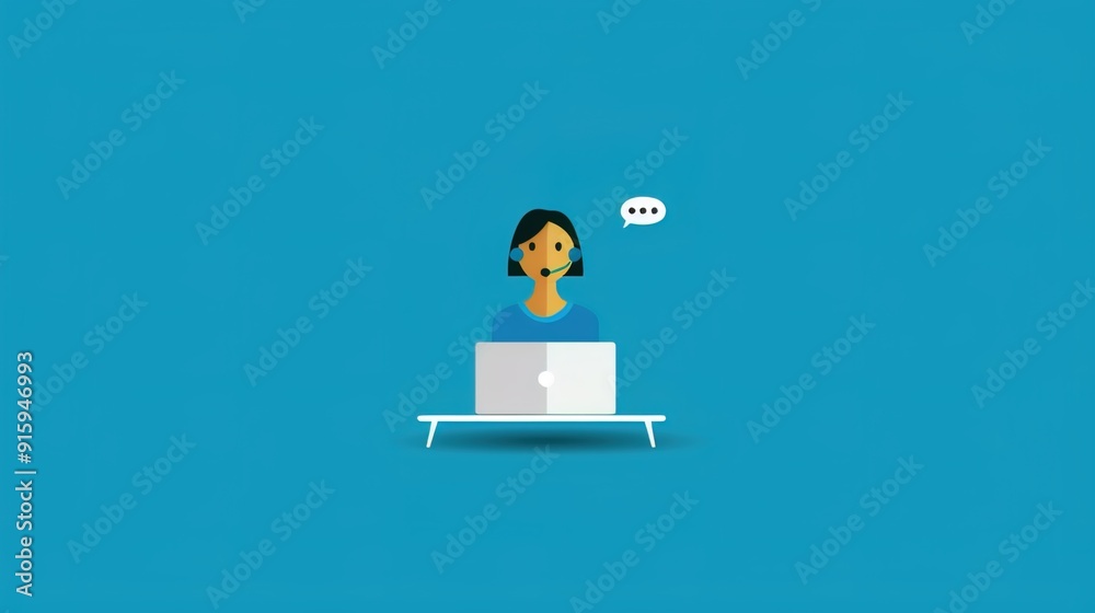 Virtual Customer Service Agent Providing Excellent Support via Chat Icon Virtual Customer Service Agent Providing Excellent Support via Chat Icon