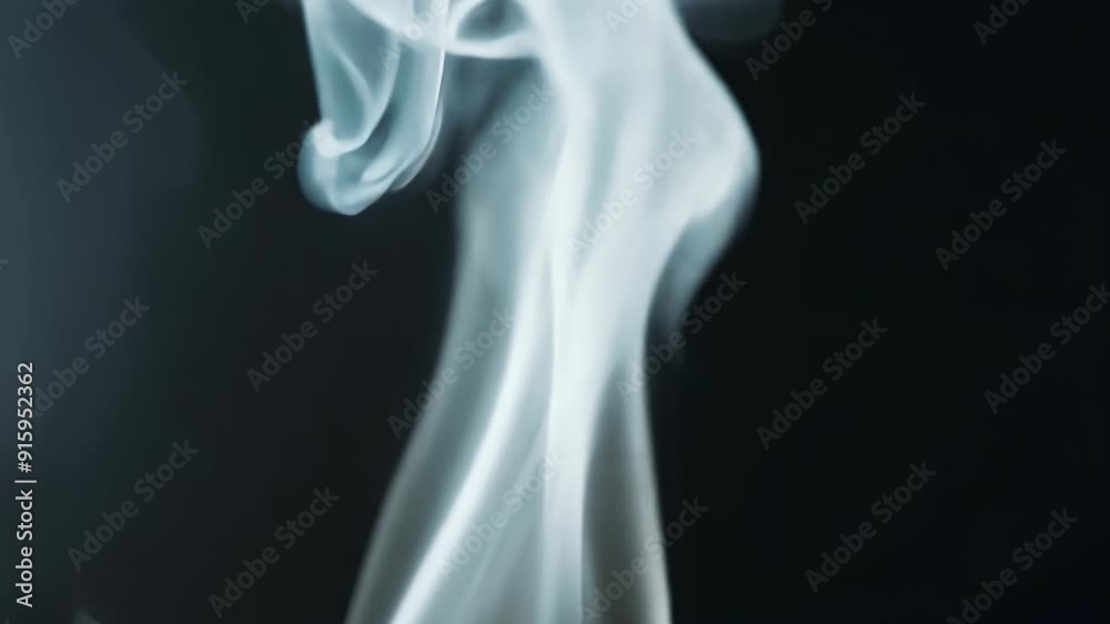 The delicate tendrils of smoke from a recently extinguished candle delicately move in the air forming elegant shapes. The delicate tendrils of smoke from a recently extinguished candle delicately move in the air forming elegant shapes.