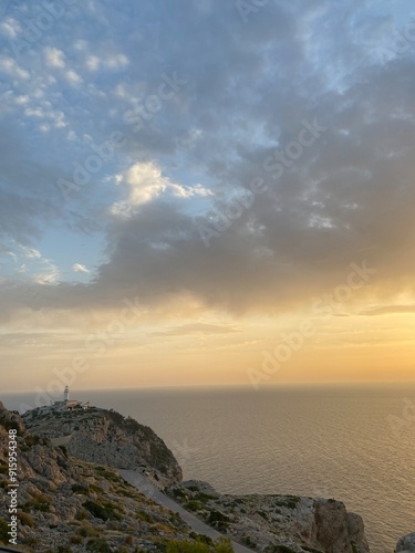 sunset over the sea
