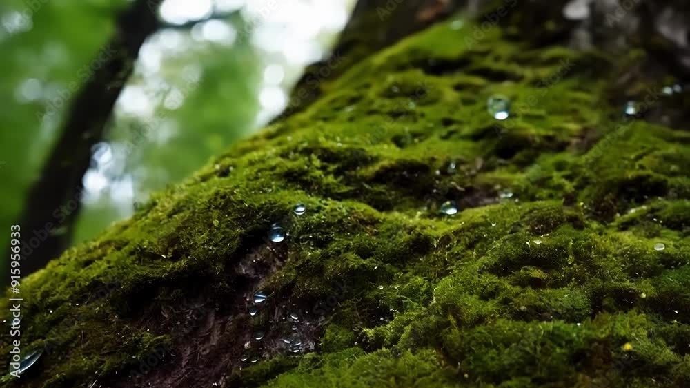A closeup of a tree trunk reveals a stunning mosaic of multicolored moss with shades ranging from emerald green to deep purple. A closeup of a tree trunk reveals a stunning mosaic of multicolored moss with shades ranging from emerald green to deep purple.