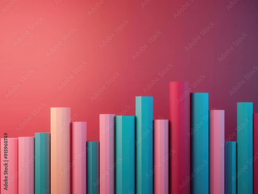 An abstract of colorful vertical bars arranged against a gradient background, creating a modern and minimalistic design. An abstract of colorful vertical bars arranged against a gradient background, creating a modern and minimalistic design.