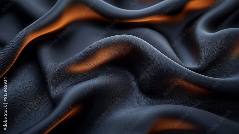 Black fabric texture with chaotic pattern, highlighting depth and contrast. Ideal for backgrounds or abstract designs, evoking a sense of mystery and complexity Black fabric texture with chaotic pattern, highlighting depth and contrast. Ideal for backgrounds or abstract designs, evoking a sense of mystery and complexity