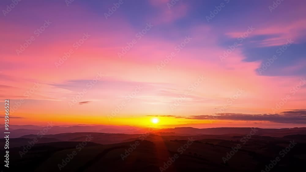 The sun starts to dip below the horizon filling the sky with a stunning array of pinks purples and oranges signaling the end of another day. The sun starts to dip below the horizon filling the sky with a stunning array of pinks purples and oranges signaling the end of another day.