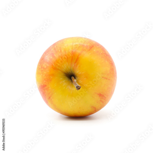 top view apples white background