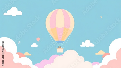 Wallpaper Mural balloon in the sky Torontodigital.ca