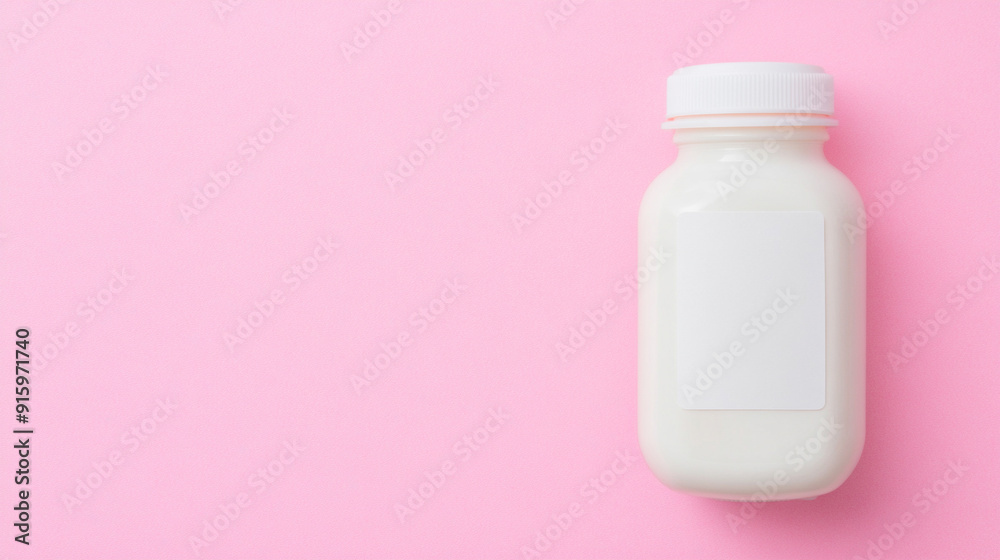 Empty pill bottle with blank label on white background, symbolizing the void or absence of medication. Represents themes of health, wellness, uncertainty, and the potential for change Empty pill bottle with blank label on white background, symbolizing the void or absence of medication. Represents themes of health, wellness, uncertainty, and the potential for change