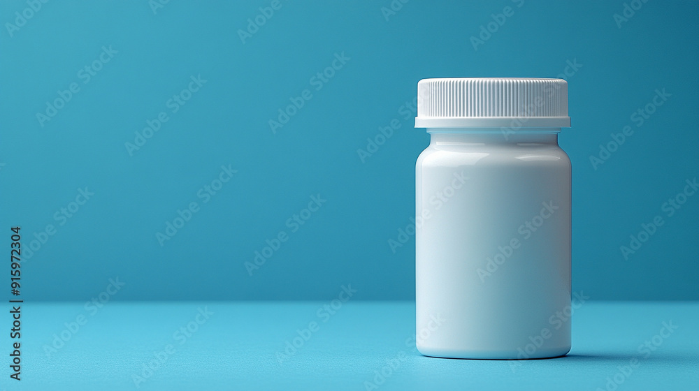 Empty pill bottle with blank label on white background, symbolizing the void or absence of medication. Represents themes of health, wellness, uncertainty, and the potential for change Empty pill bottle with blank label on white background, symbolizing the void or absence of medication. Represents themes of health, wellness, uncertainty, and the potential for change