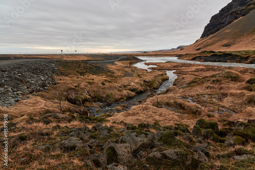 Wallpaper Mural Small creek flowing through icelandic landscape Torontodigital.ca