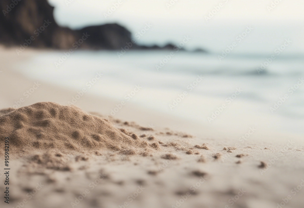 Sea beach scenery sand isolated on white and transparent background Sea beach scenery sand isolated on white and transparent background