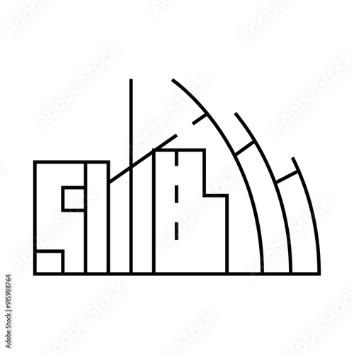 jubilee church line icon vector. jubilee church sign. isolated contour symbol black illustration