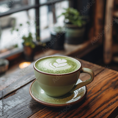 抹茶、抹茶ラテ、緑茶 Generative AI