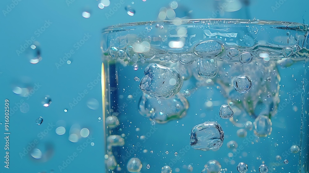 Water Droplets and Bubbles in a Glass Water Droplets and Bubbles in a Glass