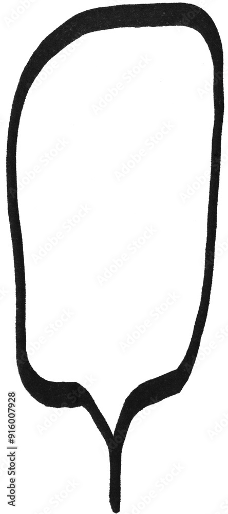 Speech bubble Abstract hand drawing shape, scribble comic emoticon element isolated on white background . Speech bubble Abstract hand drawing shape, scribble comic emoticon element isolated on white background .