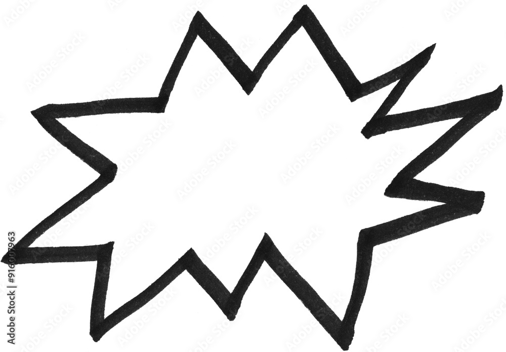 Speech bubble Abstract hand drawing shape, scribble comic emoticon element isolated on white background . Speech bubble Abstract hand drawing shape, scribble comic emoticon element isolated on white background .