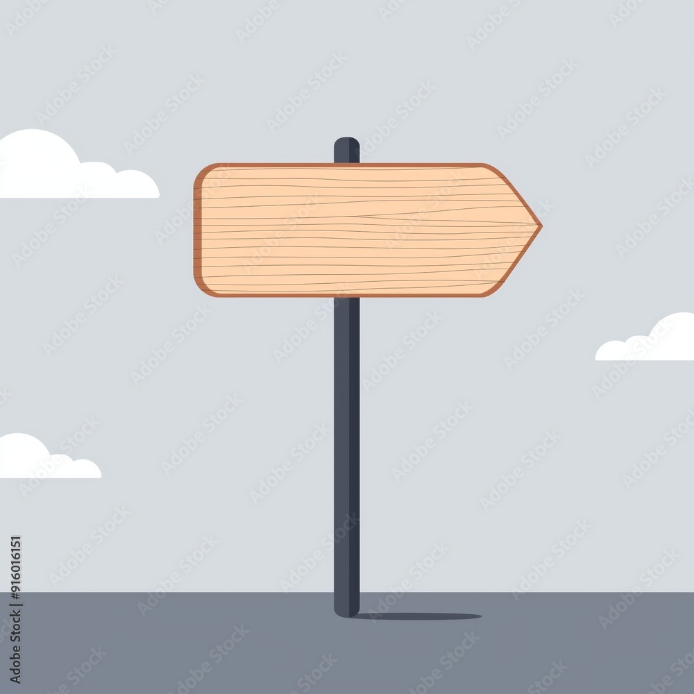 2D illustration of an isolated wooden board with basic shapes on a neutral colored background in a simplicity of design in a minimalist vector style 2D illustration of an isolated wooden board with basic shapes on a neutral colored background in a simplicity of design in a minimalist vector style
