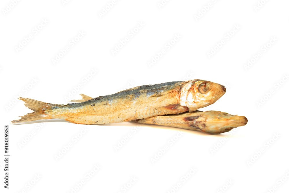 Dried fish on isolated white background (ikan asin kering di latar belakang warna putih) Dried fish on isolated white background (ikan asin kering di latar belakang warna putih)