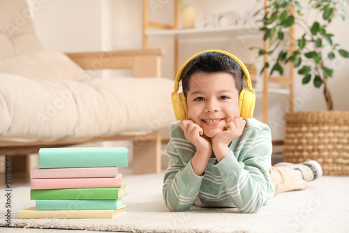Cute little Asian boy in he...