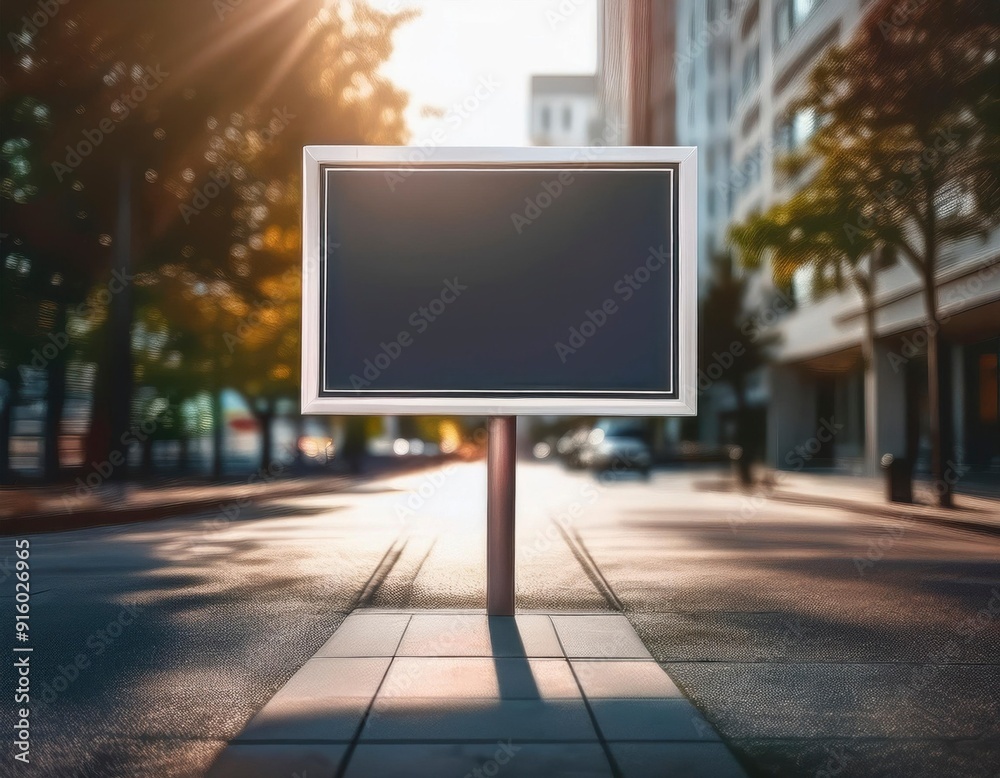 Real estate street sign mock up. Generated image Real estate street sign mock up. Generated image