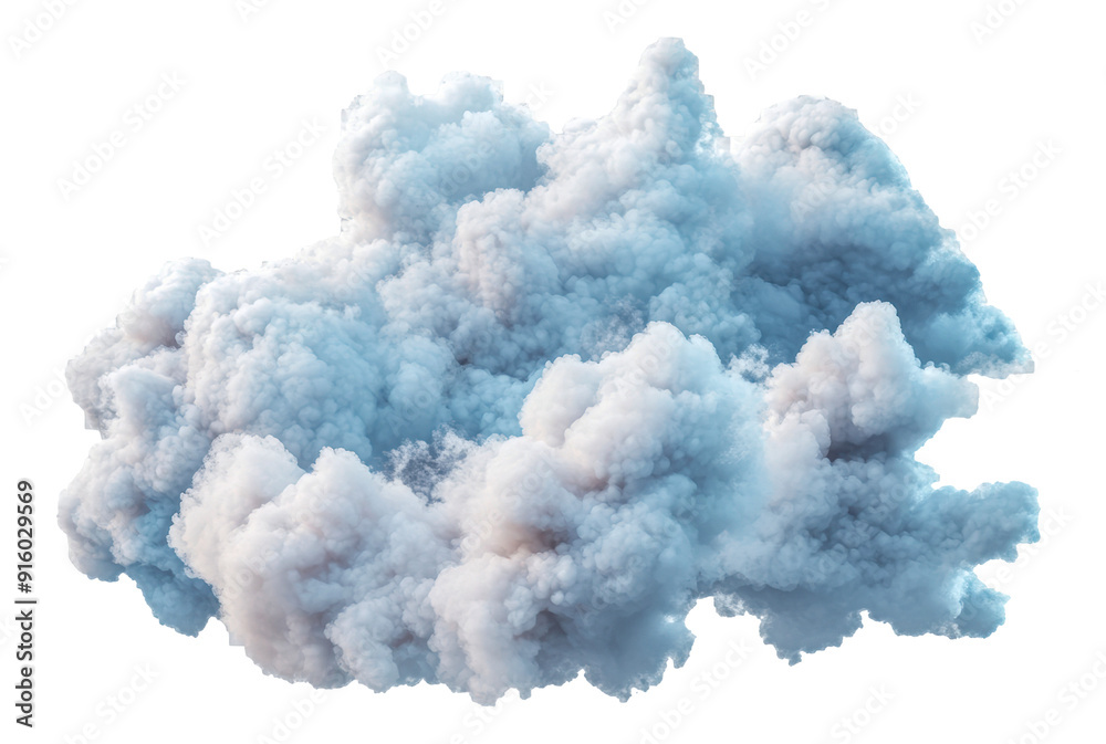 Soft white cloud formation, cut out - stock png. Soft white cloud formation, cut out - stock png.