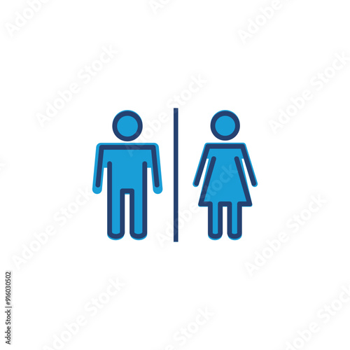 Toilet icon vector. restrooms icon vector. bathroom sign. wc, lavatory