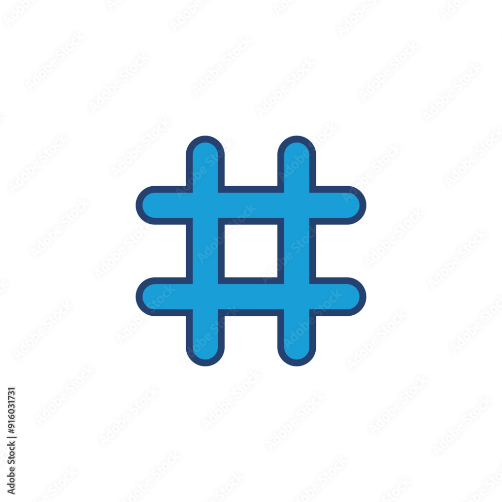 Fototapeta premium Hashtag icon vector. hashtag symbol