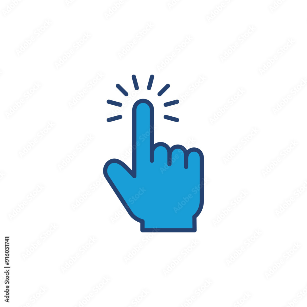 Hand click icon vector. pointer icon vector. hand cursor icon vector Hand click icon vector. pointer icon vector. hand cursor icon vector
