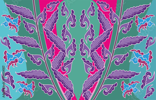 Batik Indonesian: is a technique of wax-resist dyeing applied to whole cloth, or cloth made using this technique originated from Indonesia.