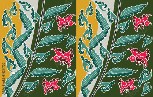 Batik Indonesian: is a technique of wax-resist dyeing applied to whole cloth, or cloth made using this technique originated from Indonesia.