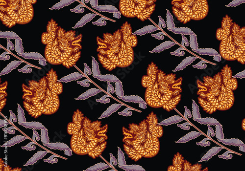 Batik Indonesian: is a technique of wax-resist dyeing applied to whole cloth, or cloth made using this technique originated from Indonesia.