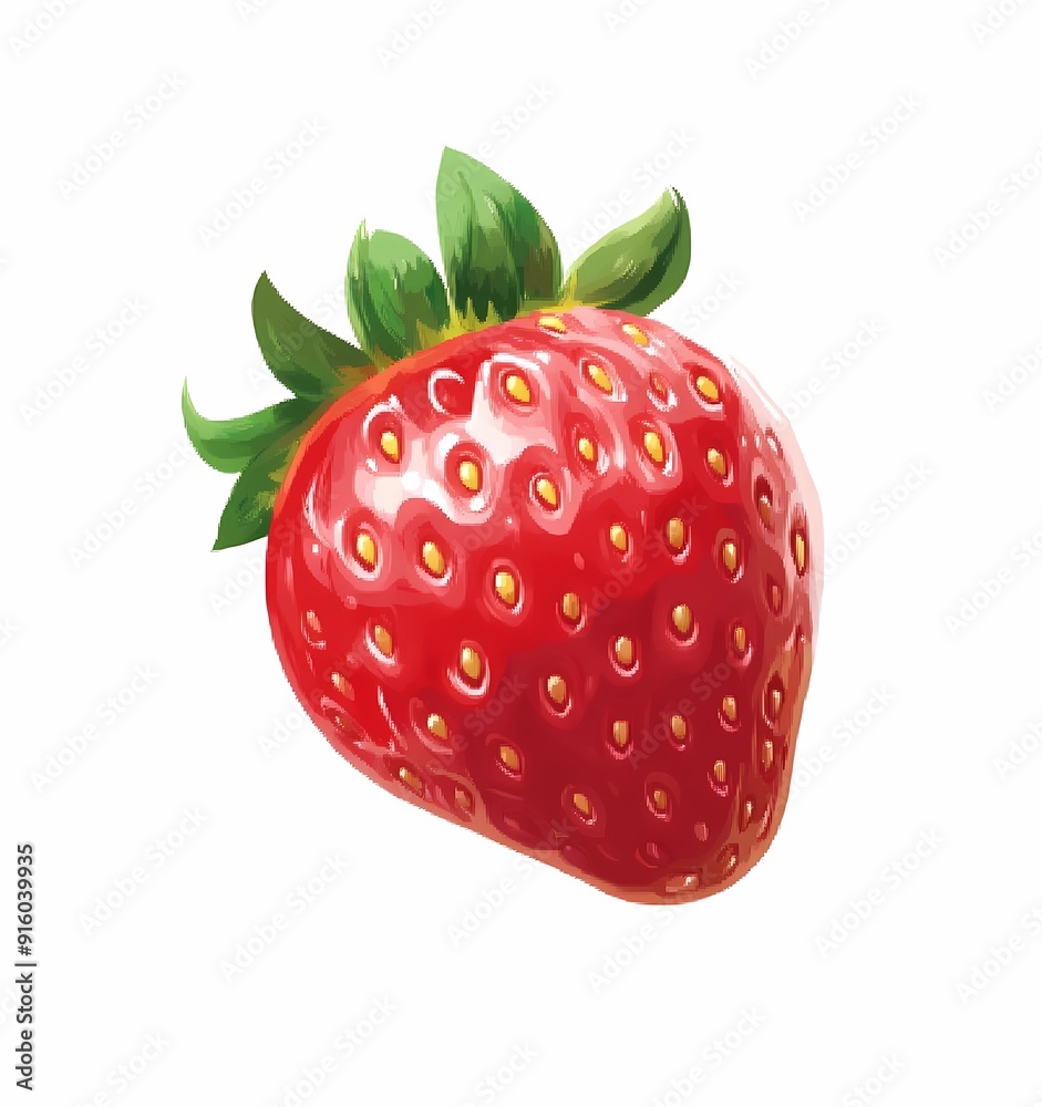 strawberry isolated on white background