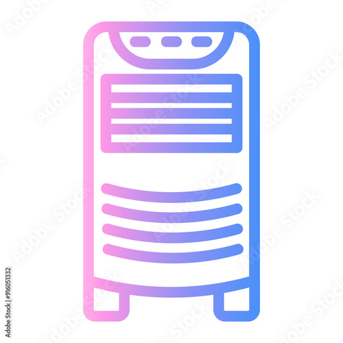 air cooler Line Gradient Icon