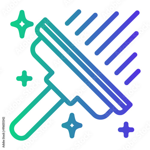 wiper Line Gradient Icon