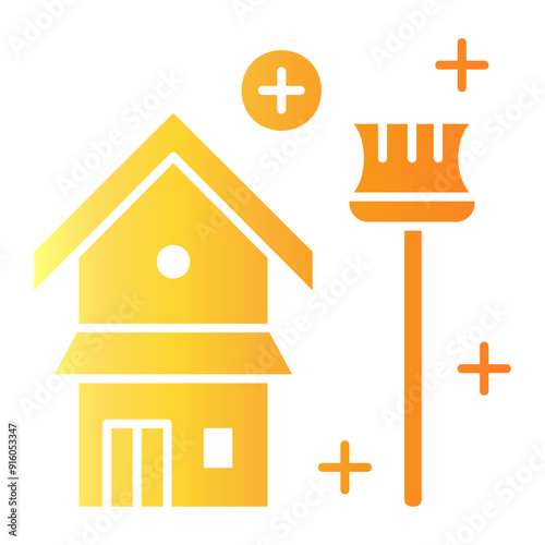 house keeping Gradient icon