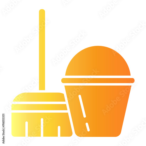 house keeping Gradient icon