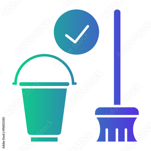 house keeping Gradient icon