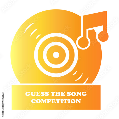 guess the song competition Gradient icon