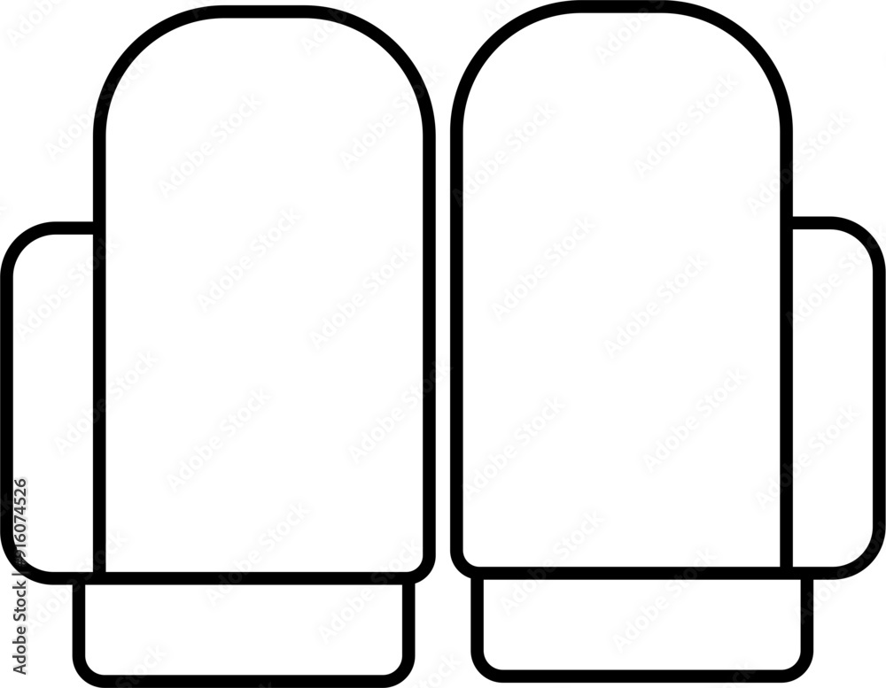 Mittens icon outline illustration vector Mittens icon outline illustration vector