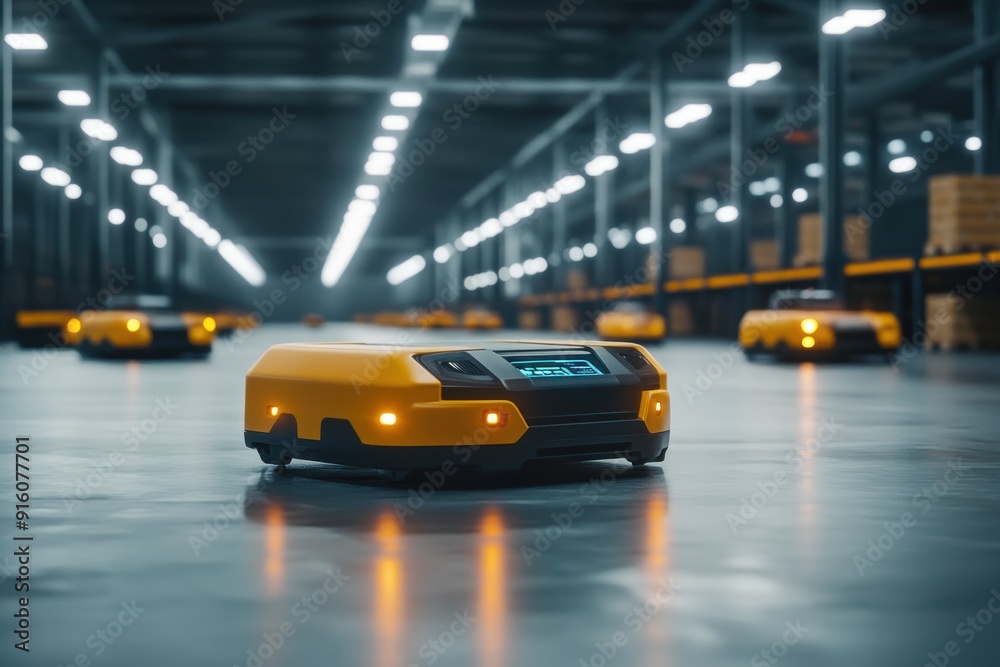 High-Tech Warehouse Robotics for Automated Pallet Stacking