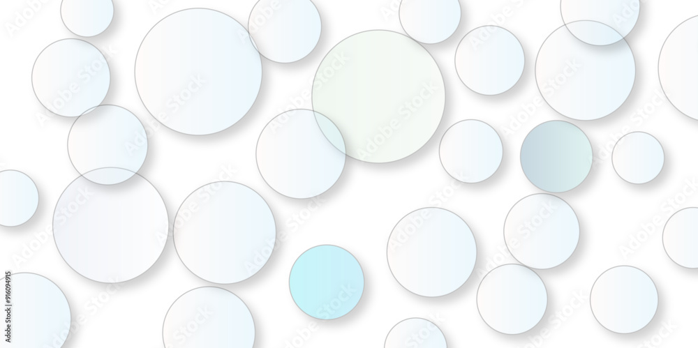 Abstract white geometric overlapping circle background with shadow. White color technology concept background You can use for background poster, brochure, design artwork, template, banner, wallpaper, Abstract white geometric overlapping circle background with shadow. White color technology concept background You can use for background poster, brochure, design artwork, template, banner, wallpaper,