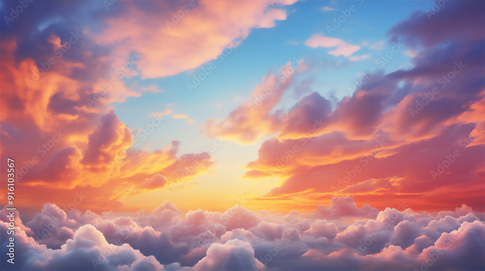 Sunset sky with beautiful dramatic clouds version 21 Sunset sky with beautiful dramatic clouds version 21