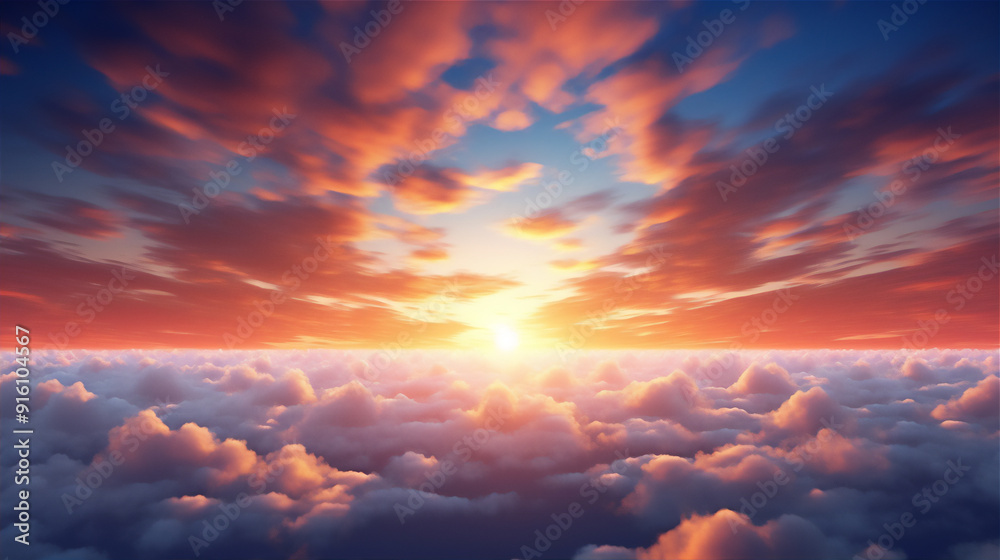 Sunset sky with beautiful dramatic clouds version 14 Sunset sky with beautiful dramatic clouds version 14