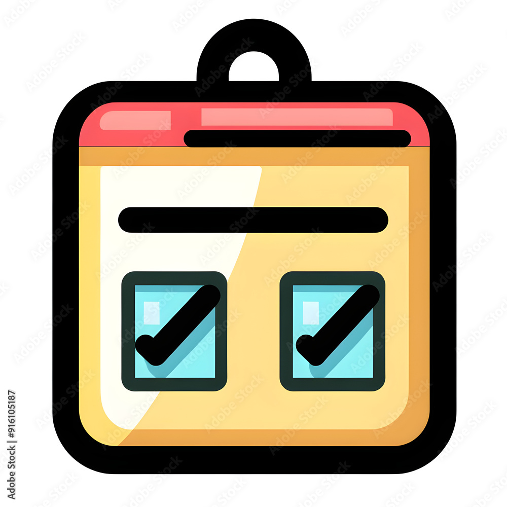 A yellow and red sign with a black border A yellow and red sign with a black border