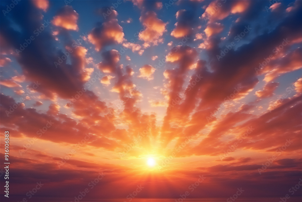 Sunset sky with beautiful dramatic clouds version 4 Sunset sky with beautiful dramatic clouds version 4