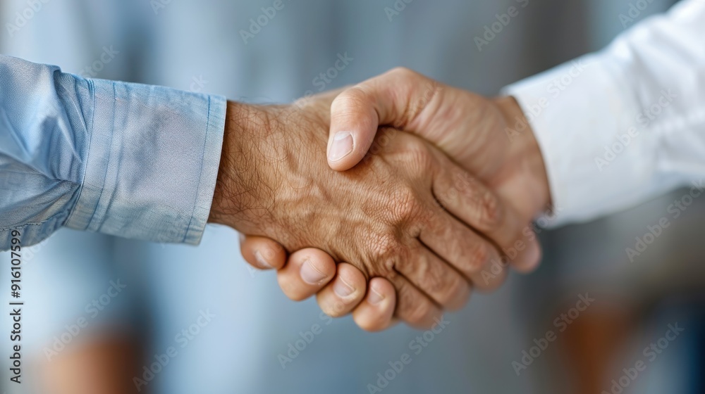 A close-up view of two people's hands shaking, symbolizing trust and agreement, likely in a business context. The image captures the essence of cooperation. A close-up view of two people's hands shaking, symbolizing trust and agreement, likely in a business context. The image captures the essence of cooperation.