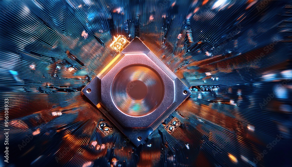 High-Impact Visual of a Futuristic Speaker High-Impact Visual of a Futuristic Speaker