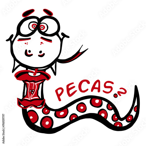 TENTACIÓN manzana roja.