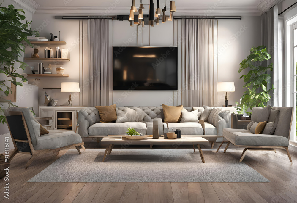 Fototapeta premium modern living room
