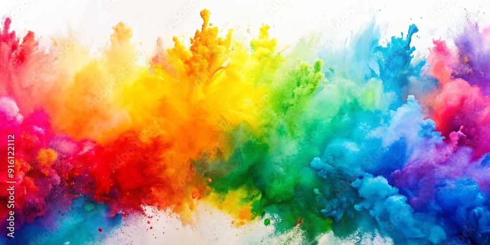 Fototapeta premium Colorful watercolor background with vibrant and abstract paint strokes, watercolor, colorful, abstract, vibrant, art