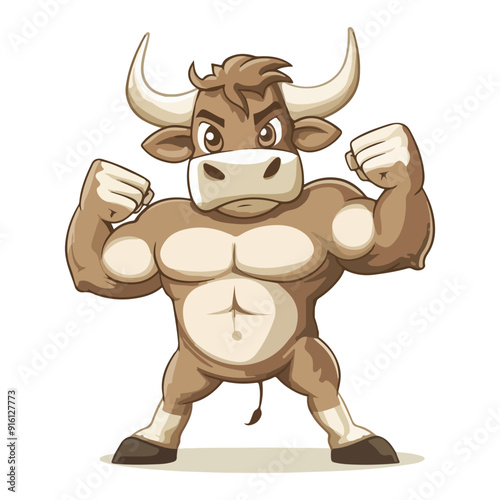 vector illustration icon about muscular animals